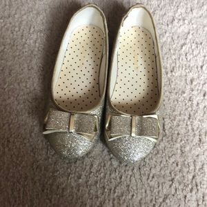 Girls gold dress shoes size 1